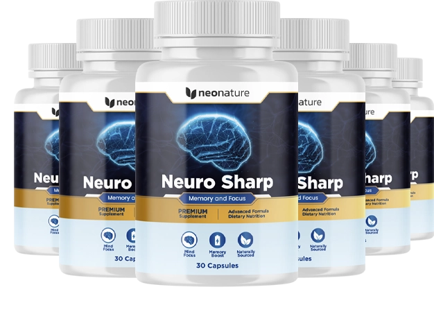 Multiple bottles of Neuro Sharp dietary supplement